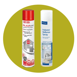 Flea, tick, and worm protection for the home