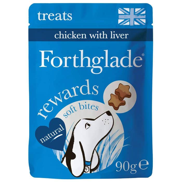 Forthglade Grain Free Natural Dog Training Treats - Chicken with Liver Soft Bites 90g