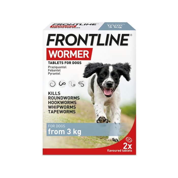 Frontline Wormer - Tablets for Dogs - 2 pack