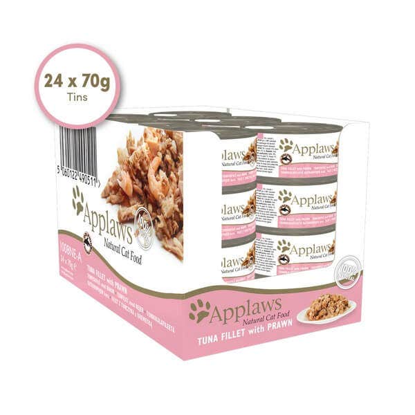 Applaws Natural Wet Cat Food - Tuna with Prawn 24x70g