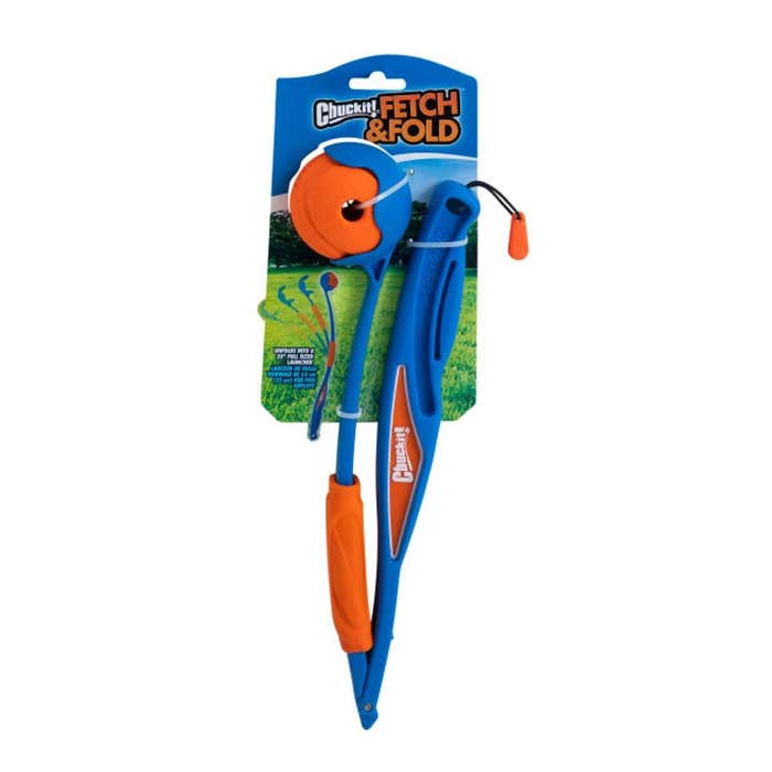 Chuckit Fetch and Fold Launcher for Dogs with Fetch Ball
