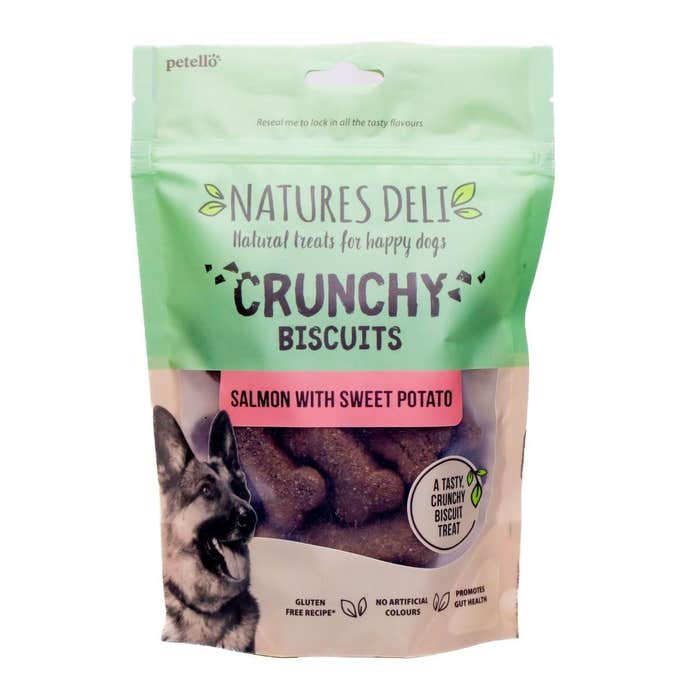 Natures Deli Salmon with Sweet Potato Crunchy Dog Treats 225g