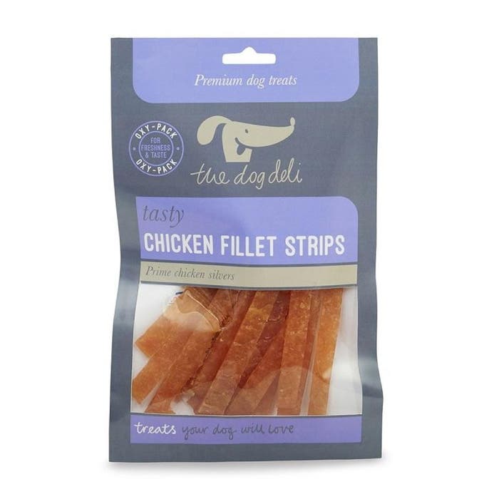 Petface The Dog Deli Chicken Fillet Strips Dog Treats 100g | Animed