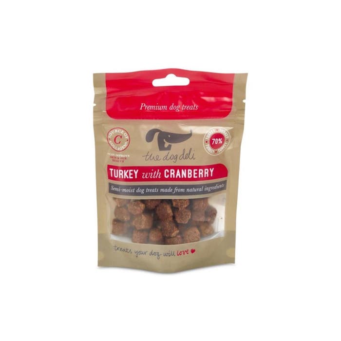 Petface The Dog Deli Turkey with Cranberry Semi-Moist Dog Treats 70g | Animed