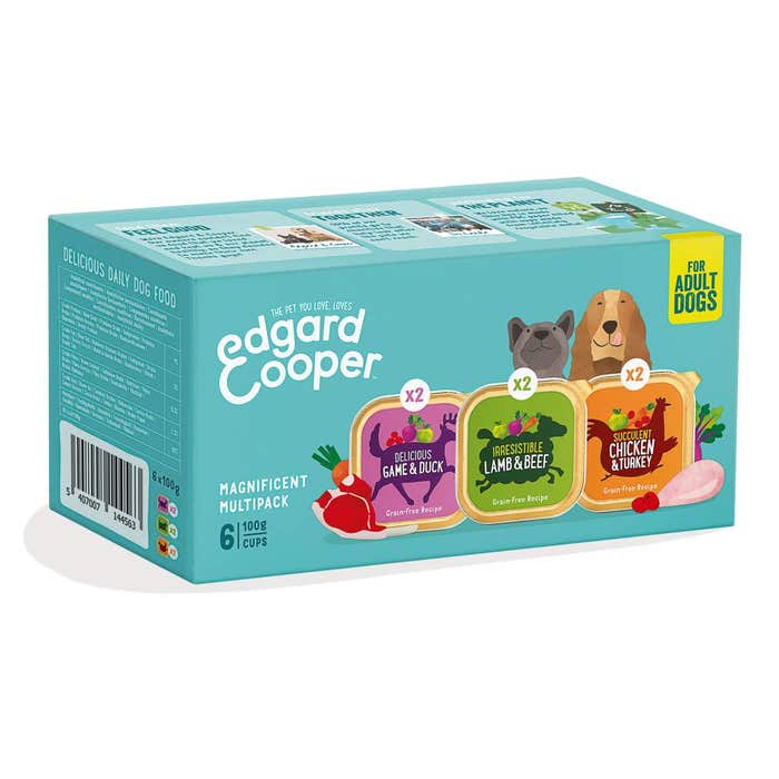Edgard & Cooper Adult Wet Dog Food Variety Pack 6x100g Foils | Animed