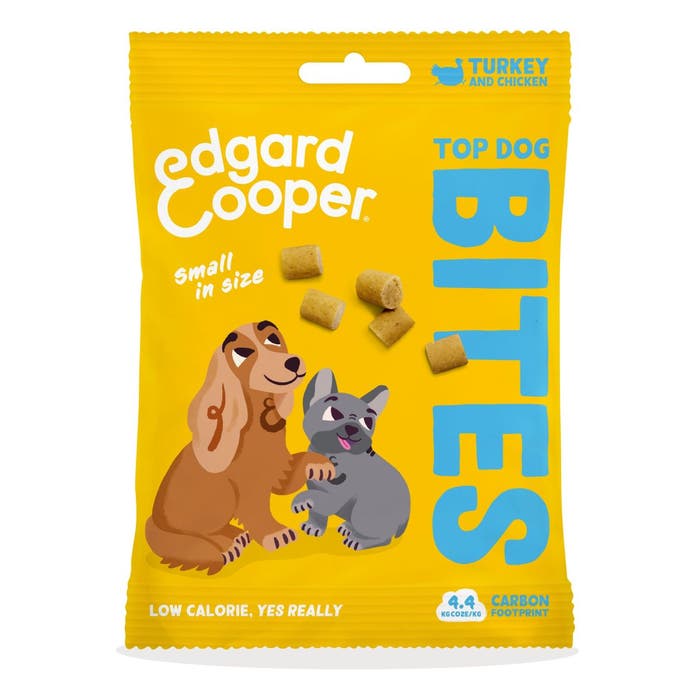 Edgard & Cooper Top Dog Treats Turkey & Chicken Small Bites 50g | Animed