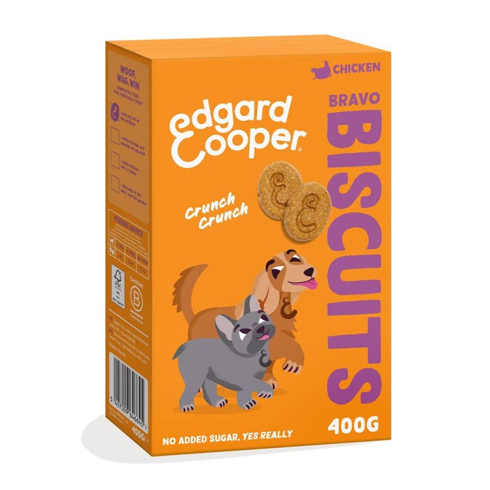 Edgard & Cooper Dog Treats Chicken Bravo Biscuits 400g | Animed