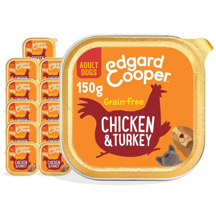 Edgard & Cooper Adult Wet Dog Food Chicken & Turkey 11x150g Foils | Animed