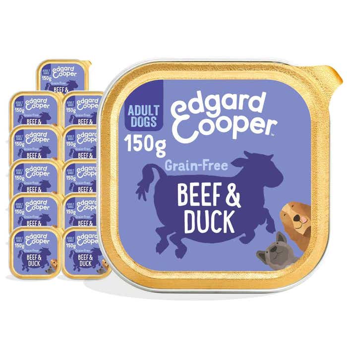 Edgard & Cooper Adult Wet Dog Food Beef & Duck 11x150g Foils | Animed