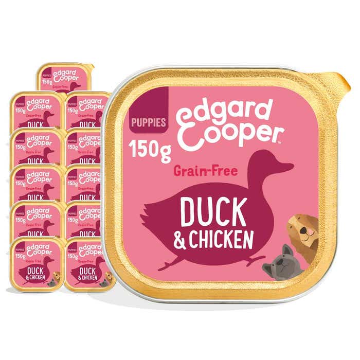 Edgard & Cooper Puppy Wet Food Duck & Chicken 11x150g Foils | Animed