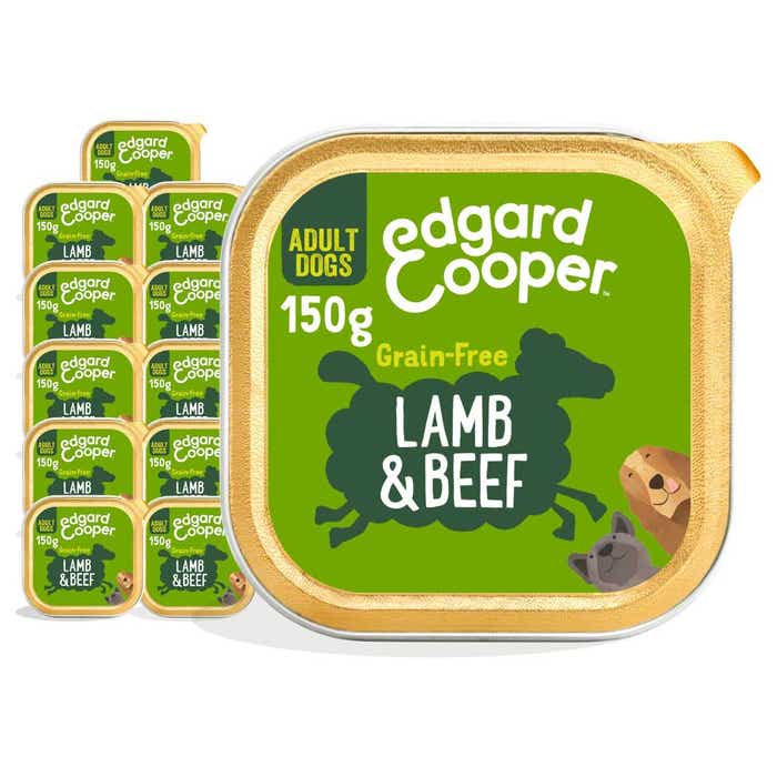Edgard & Cooper Adult Wet Dog Food Lamb & Beef 11x150g Foils | Animed