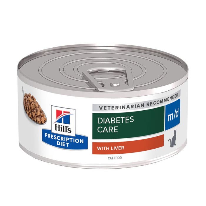Hill's Prescription Diet m/d Diabetes Care Cat Wet Food with Liver 24x156g