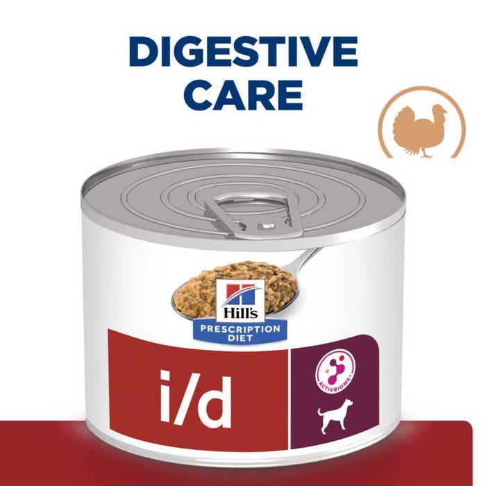 Hill's Prescription Diet i/d Digestive Care - Wet Dog Food Turkey 12x200g Can