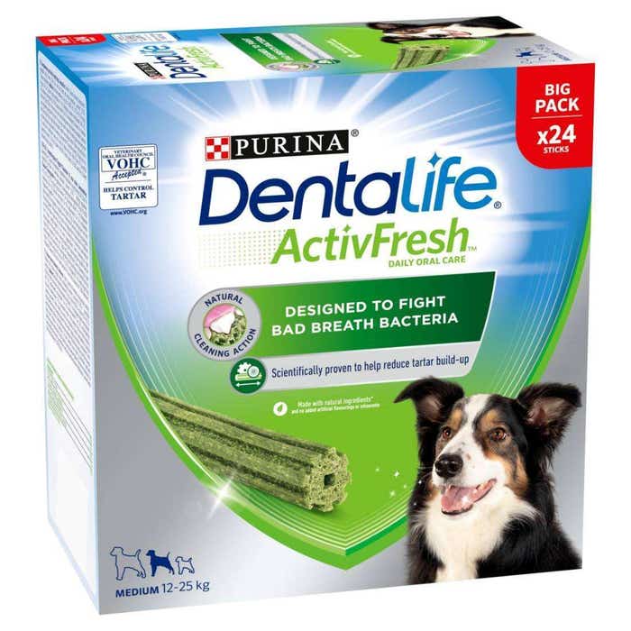 Dentalife Activfresh Medium Dental Chicken Dog Chews 24 Sticks | Animed