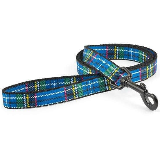 Ancol Blue Tartan Dog Lead - Nylon