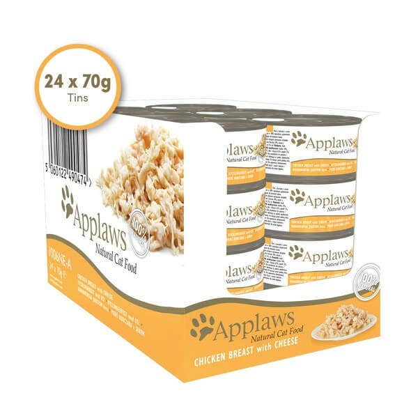 Applaws Natural Wet Cat Food - Chicken and Cheese 24x70g