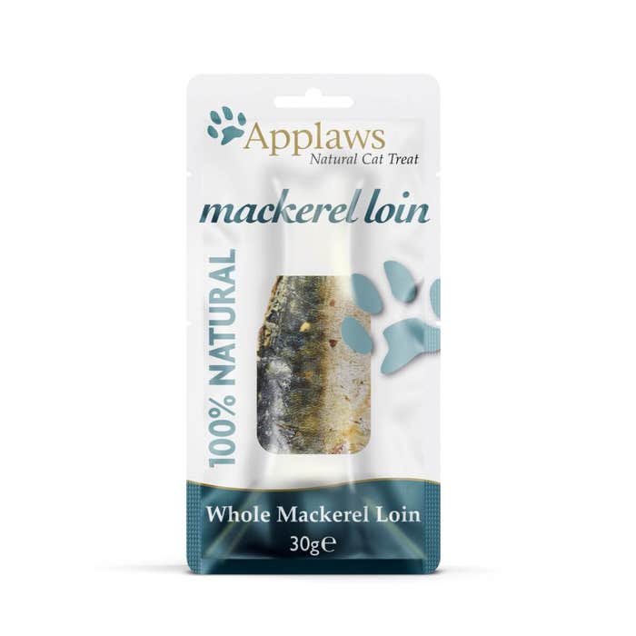 Applaws Cat Treats Mackerel Loin - 12x30g Pouches