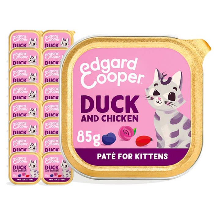 Edgard & Cooper Kitten Wet Food Duck & Chicken Pate 16x85g Foils | Animed
