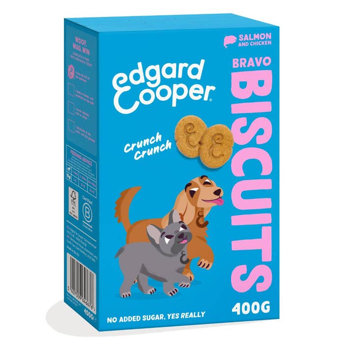 Edgard & Cooper Dog Treats Salmon & Chicken Bravo Biscuits 400g | Animed