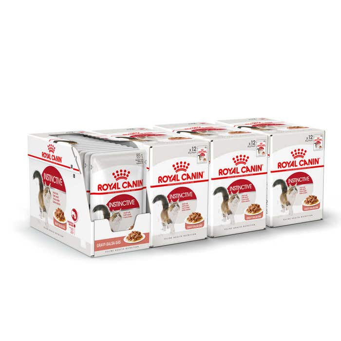 Royal Canin Instinctive - Wet Cat Food 48x85g Pouches in Gravy