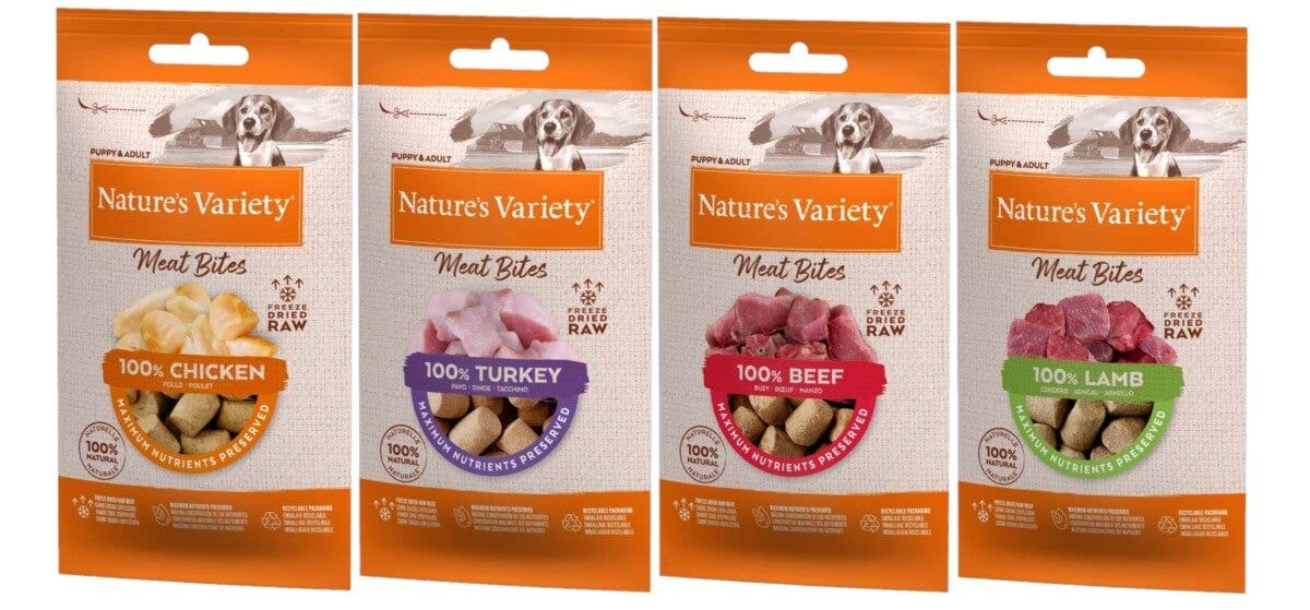Nature s Variety Freeze Dried Meat Bites Dog Treats 20g