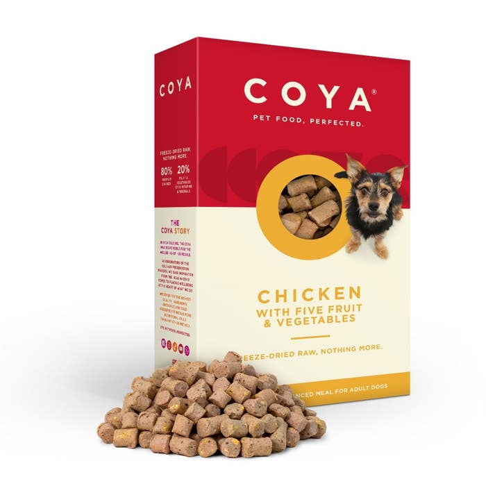 COYA Freeze Dried Raw Adult Dog Food Chicken with Fruits & Vegetables