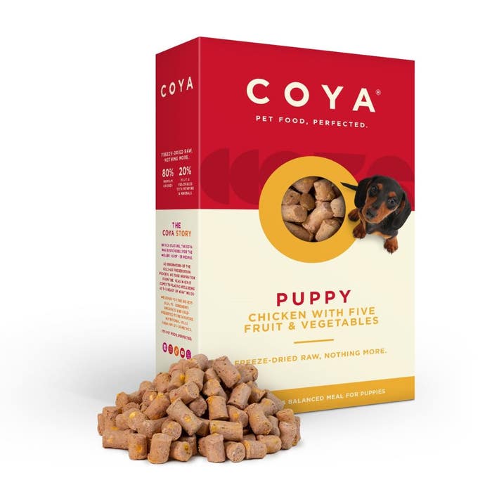 COYA Freeze Dried Raw Puppy Food Chicken with Fruits & Vegetables