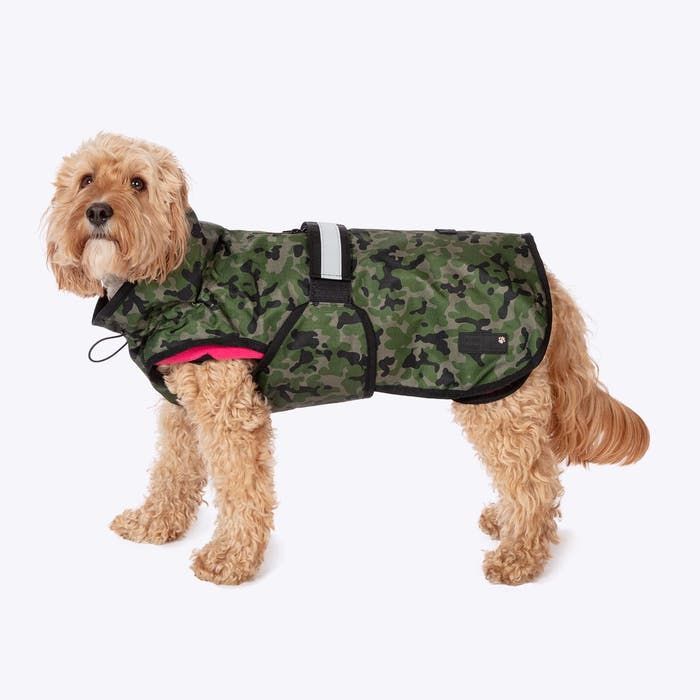 Danish Design Camo and Pink 3-in-1 Dog Coat | Animed