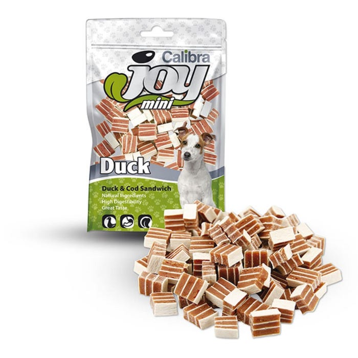 Calibra Joy Mini Duck & Cod Sandwich Dog Treats 70g | Animed