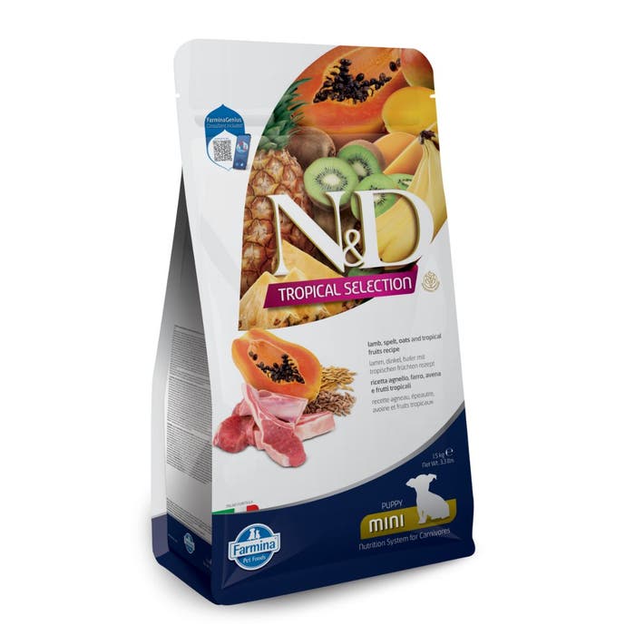 Farmina N&D Tropical Selection Mini Puppy Dry Food Lamb 1.5kg | Animed
