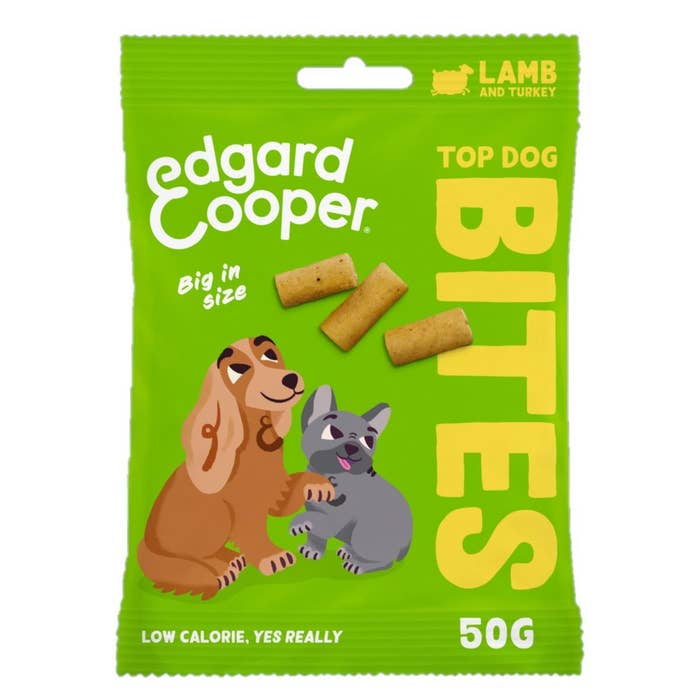 Edgard & Cooper Top Dog Treats Lamb & Turkey Large Bites 50g | Animed