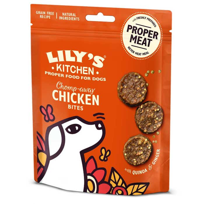 Lily's Kitchen Dog Treats Chomp Away Chicken Bites 70g