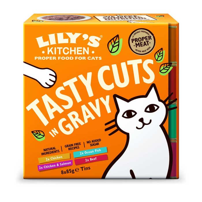 Lily's Kitchen Tasty Cuts Mixed Multipack for Cats 8x85g