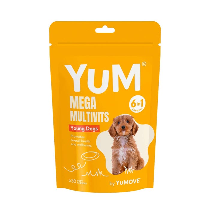 YuM MultiVits 6 in 1 for Young Dogs- 30 Bites