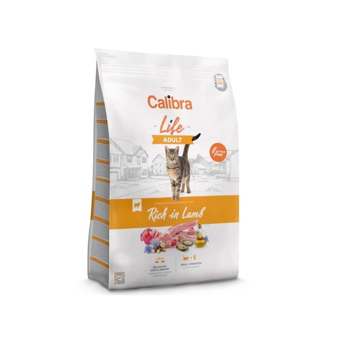 Calibra Life Adult Dry Cat Food Rich in Lamb 1.5kg