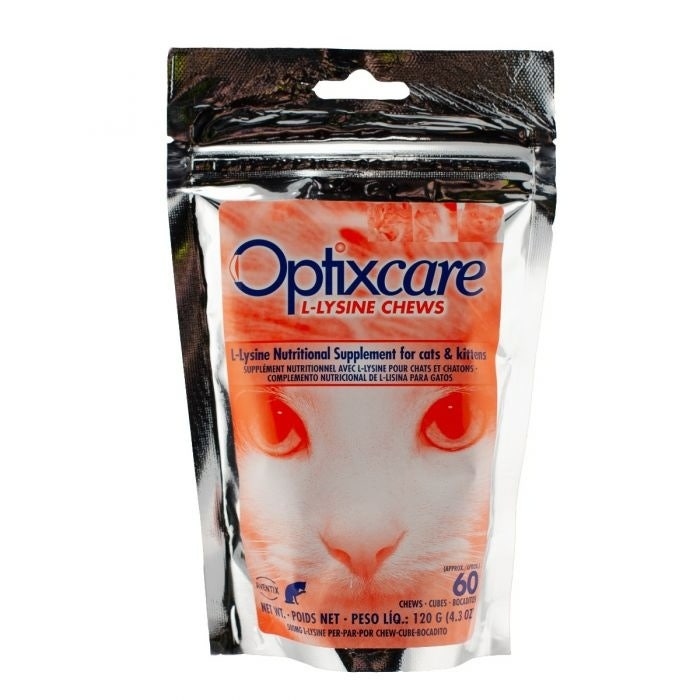 Optixcare L-Lysine Chews for Cats - Pack of 60