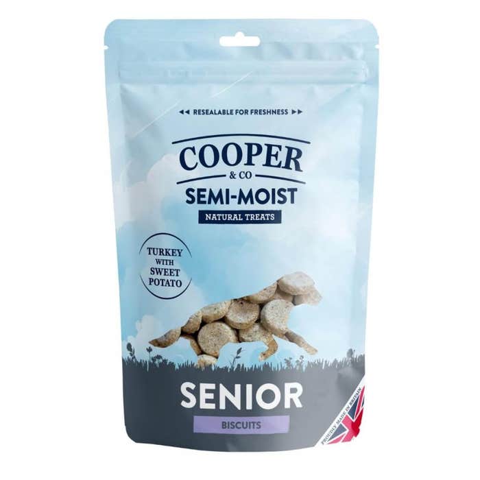 Cooper & Co Semi-Moist Senior Dog Treats - Turkey with Sweet Potato 135g