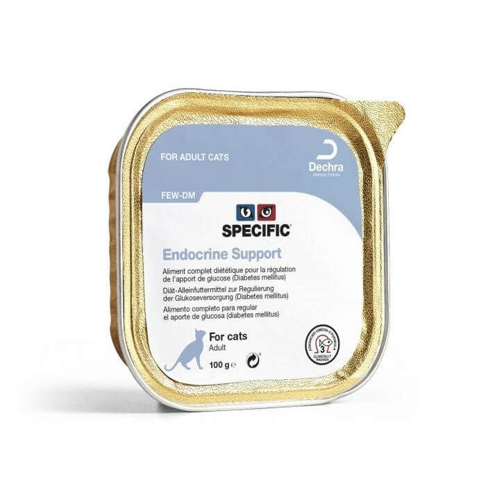 Specific FEW-DM Endocrine Support - Wet Cat Food 7x100g Foils