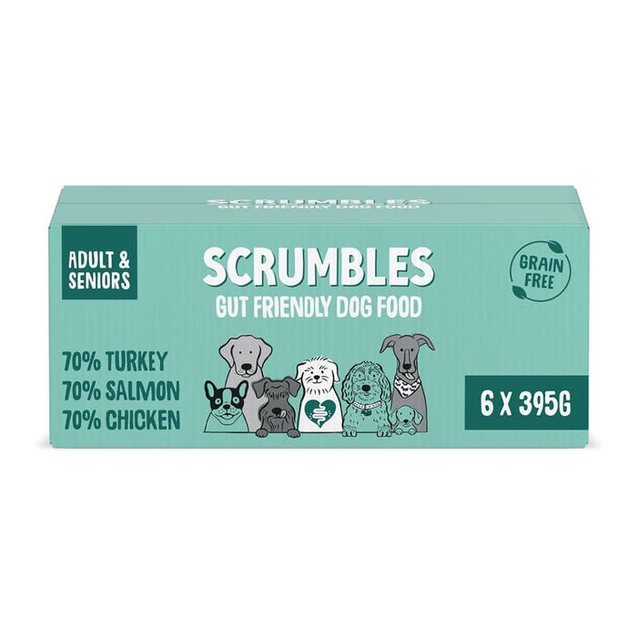 Scrumbles Wet Dog Food Variety Pack 6x395g Trays | Animed