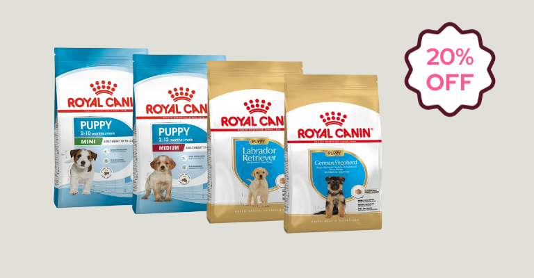 20% off Royal Canin Puppy food