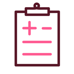 prescription clipboard with medical symbols