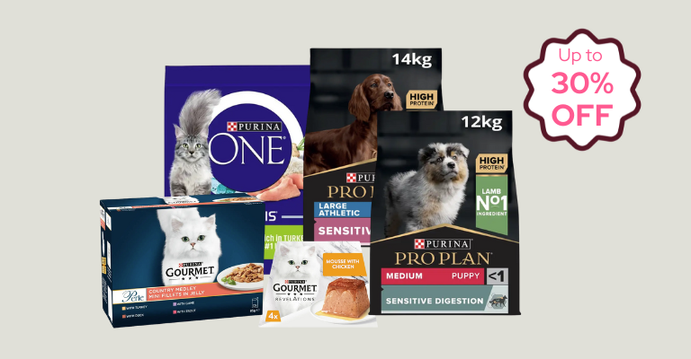 Up to 30% off selected Purina 